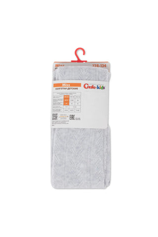 Conte-Kids Cotton Tights Miss 617 - Lace Pattern - By Baano