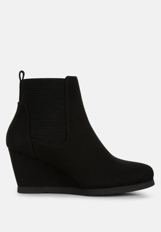 Fynn Wedge Heel Ankle Length Boots