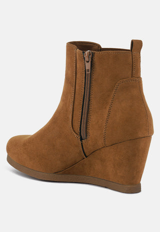 Fynn Wedge Heel Ankle Length Boots