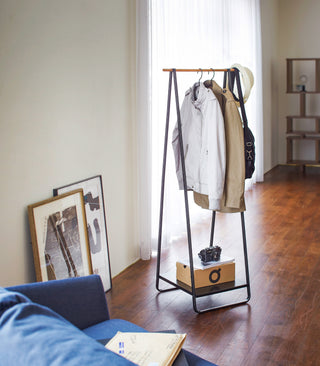 Coat Rack with Shelf (55" H)  - Steel - By Baano