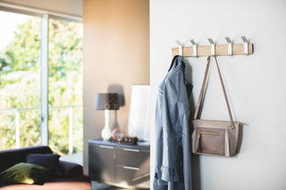 Wall-Mounted Coat Rack - Steel + Wood - By Baano