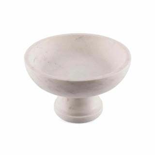 Gala Natural Marble Pedestal Bowl INOX Artisans