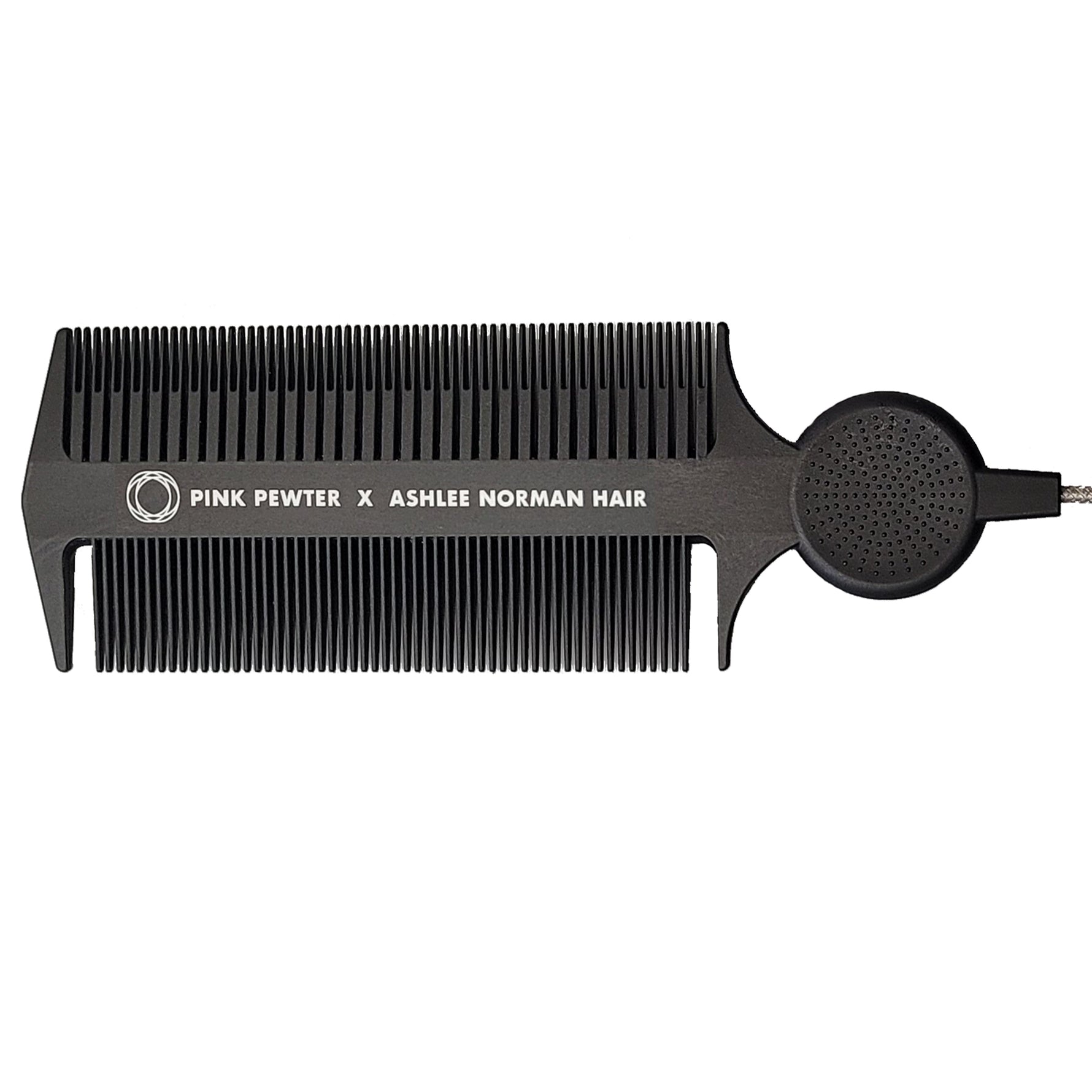 Triple Threat Carbon Fibre Tease, Weave and Lock Styling Comb (Black 11
