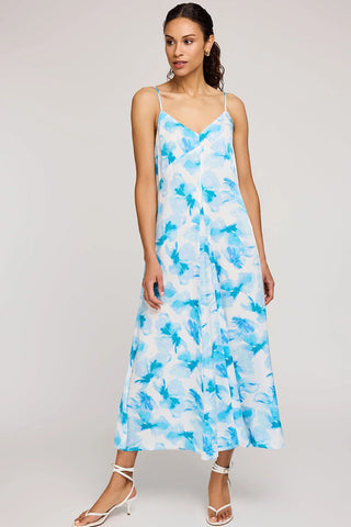 Cynthia Satin Midi Dress