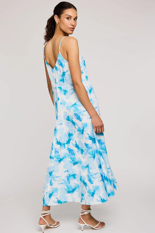 Cynthia Satin Midi Dress
