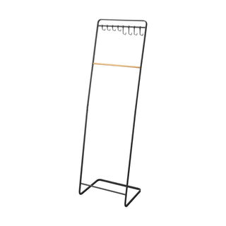 Coat Rack with Hat Storage (66" H)  - Steel + Wood - By Baano