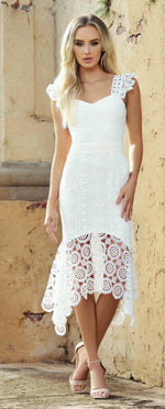 Giselle Dress - White Lace Dress