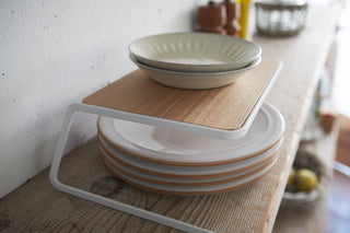 Dish Riser - Small - Steel + Wood - By Baano