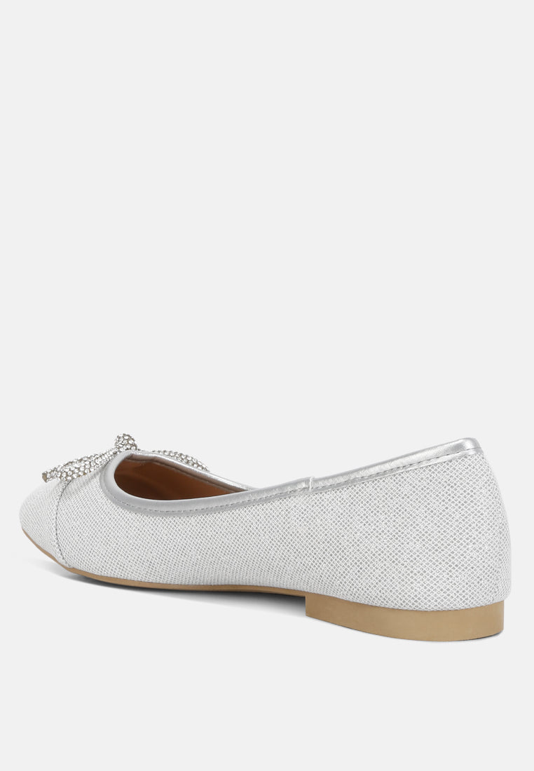 Gizeh Women Rhinestone Embellished Ballerinas