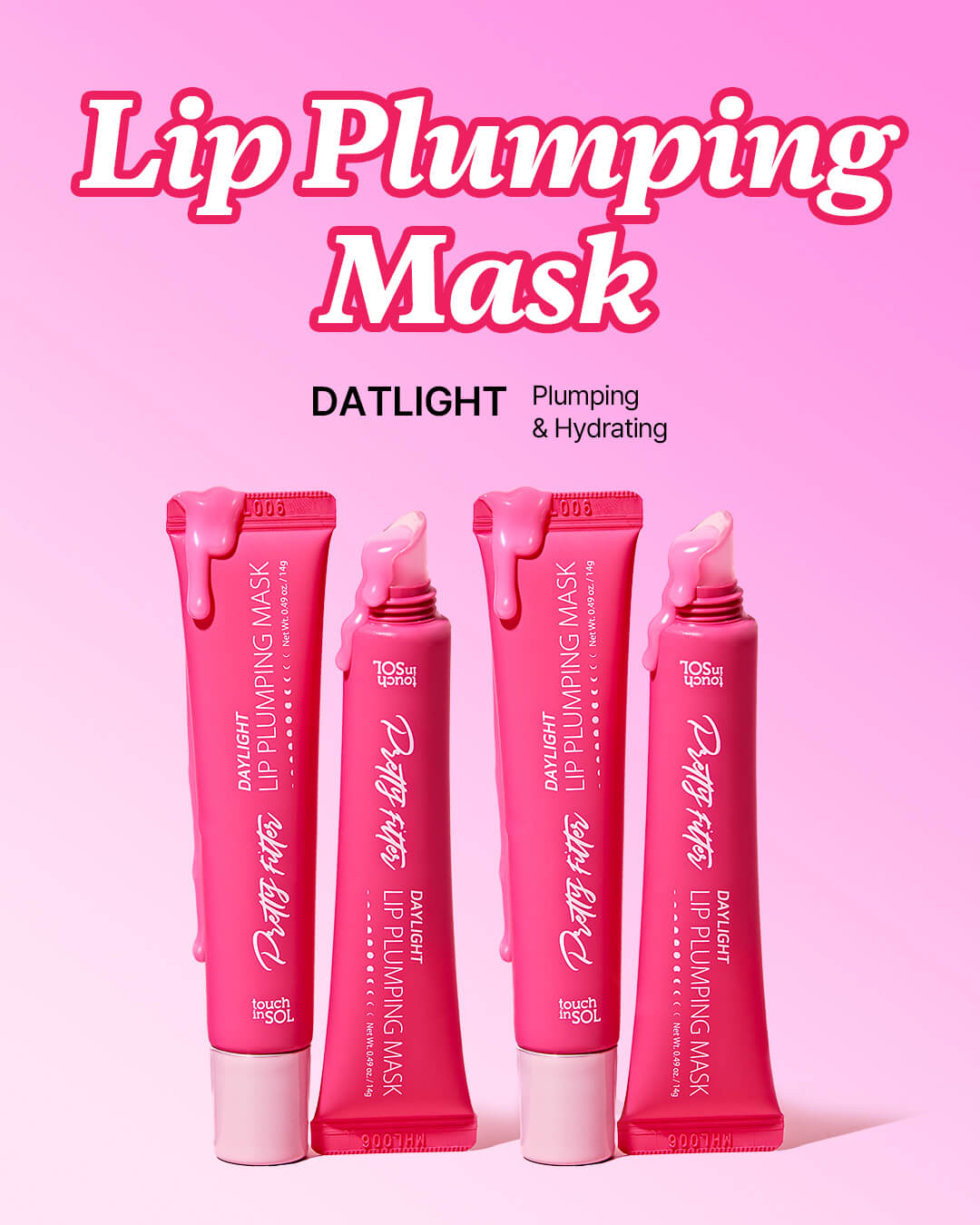 Pretty Filter Lip Plumping Gloss Mask Tube Day (14 ml) - By Baano