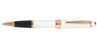 Bailey™ Pearlescent White Lacquer Rollerball Pen - By Baano