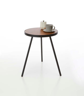 Side Table (20" H)  - Steel + Wood - By Baano