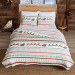 3-Piece Christmas Quilt - Festive Collection