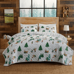 3 Piece Christmas Quilt - Mittens Collection Great Bay Home