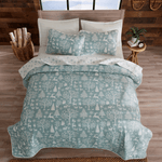 3 Piece Lodge Woods Quilt - Winter Solstice Collection Great Bay Home