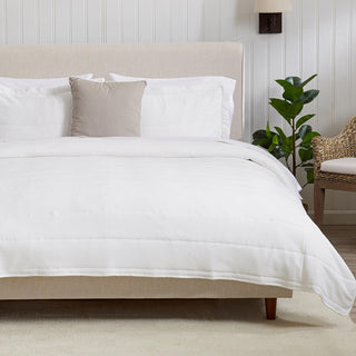 3 Piece Textured Striped Quilt Set - Ellie Collection
