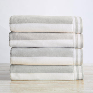 4 Pack Striped Cabana Beach Towel - Edgartown Collection Great Bay Home