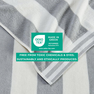 4 Pack Striped Cabana Beach Towel - Edgartown Collection Great Bay Home