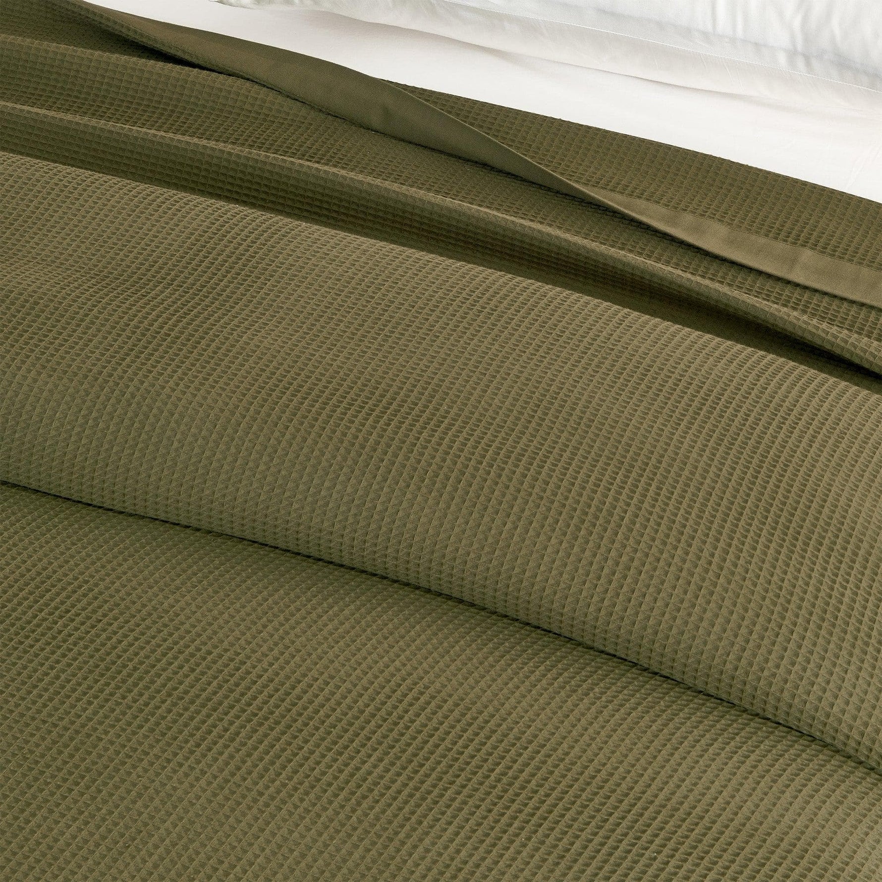 100% Cotton Small Waffle Weave Blanket - Hazel Collection Great Bay Home