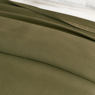 100% Cotton Small Waffle Weave Blanket - Hazel Collection Great Bay Home