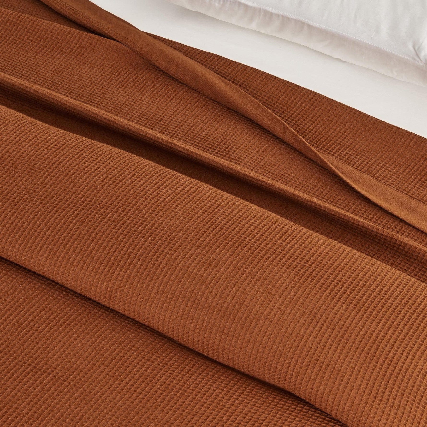 100% Cotton Small Waffle Weave Blanket - Hazel Collection Great Bay Home