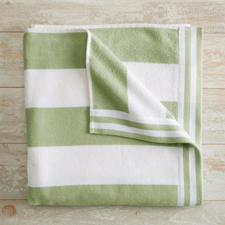 Oversized Striped Cabana Beach Towel - Edgartown Collection Great Bay Home