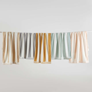 Oversized Striped Cabana Beach Towel - Edgartown Collection Great Bay Home
