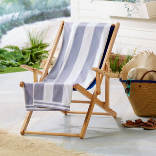 Oversized Striped Cabana Beach Towel - Edgartown Collection Great Bay Home