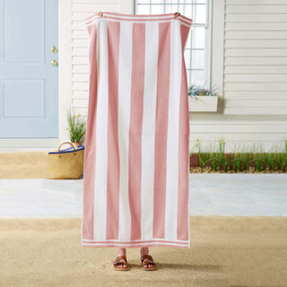 Oversized Striped Cabana Beach Towel - Edgartown Collection Great Bay Home