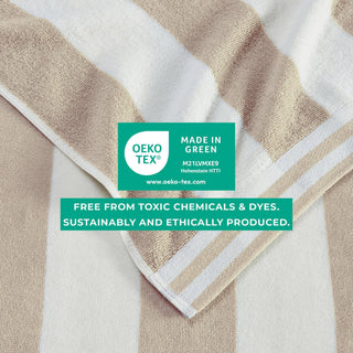 Oversized Striped Cabana Beach Towel - Edgartown Collection Great Bay Home