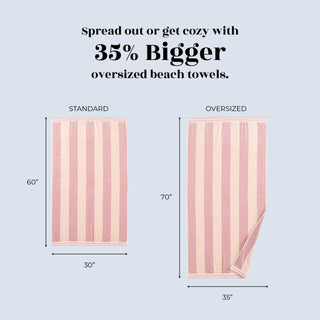 Oversized Striped Cabana Beach Towel - Edgartown Collection Great Bay Home
