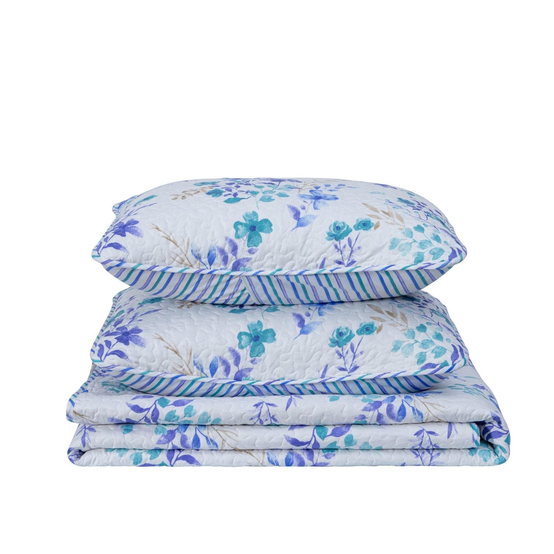 3-Piece Floral Quilt Set - April Morning - By Baano