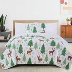 3-Piece Holiday Quilt - Holly Collection Great Bay Home