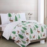 3-Piece Holiday Quilt - Holly Collection Great Bay Home