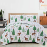 3-Piece Holiday Quilt - Holly Collection Great Bay Home