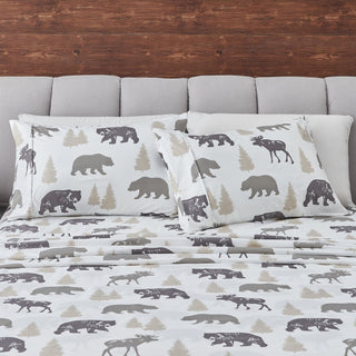 4-Piece Lodge Microfiber Sheet - Mountain Ridge Collection