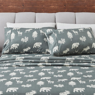 4-Piece Lodge Microfiber Sheet - Mountain Ridge Collection
