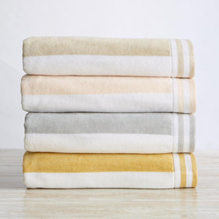 4 Pack Striped Cabana Oversized Beach Towel - Edgartown Great Bay Home