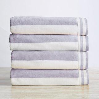 4 Pack Striped Cabana Oversized Beach Towel - Edgartown Great Bay Home