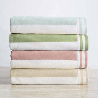 4 Pack Striped Cabana Oversized Beach Towel - Edgartown Great Bay Home