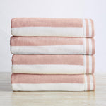 4 Pack Striped Cabana Oversized Beach Towel - Edgartown Great Bay Home