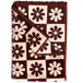 Dark Terracotta / Light Terracotta Checkered Daisies