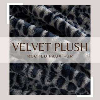 Faux Fur Printed Throw Blanket - Aaliyah Collection