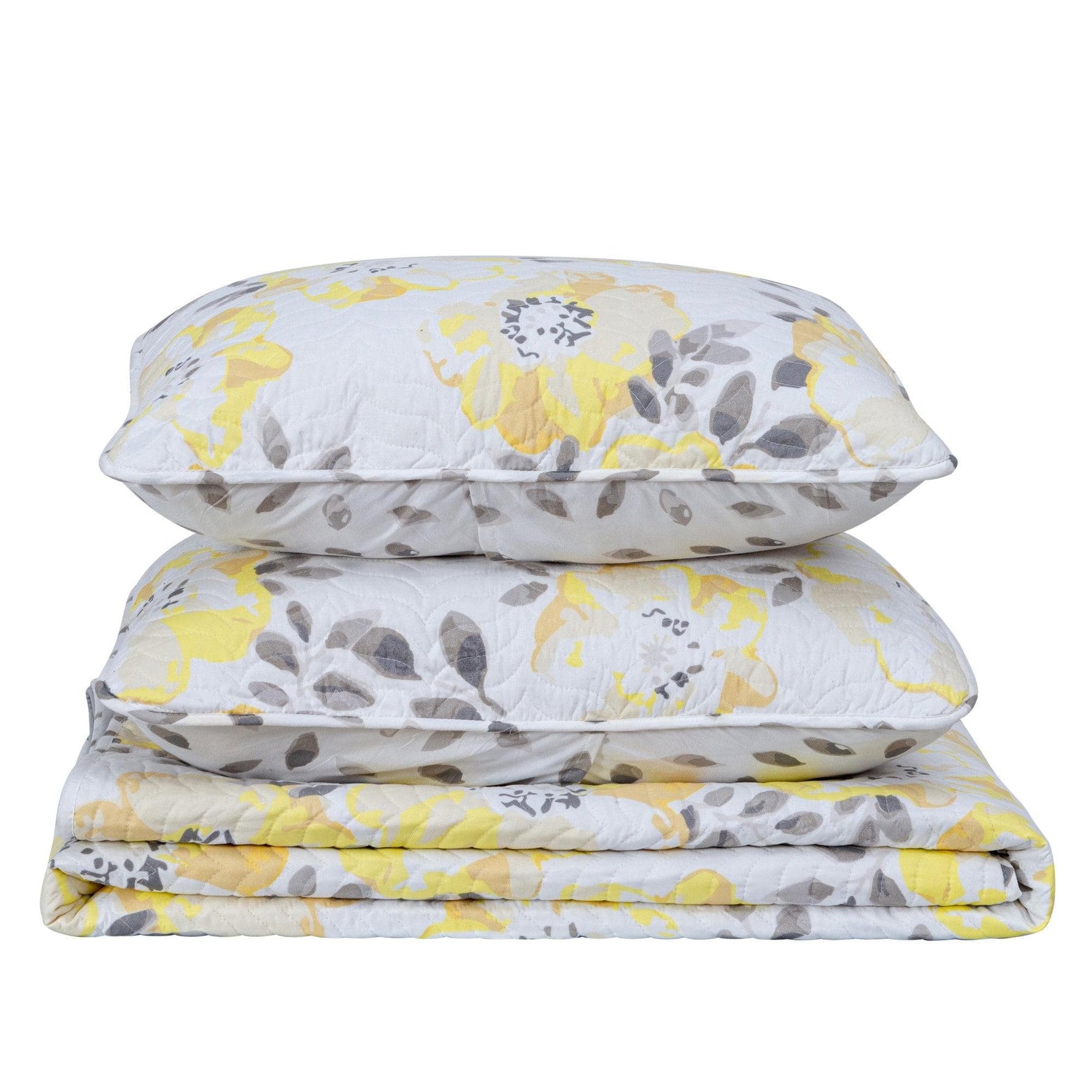 3 Piece Floral Quilt Set - Helene Collection Great Bay Home