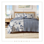 3-Piece Coastal Quilt - Catalina Collection Great Bay Home