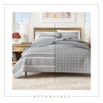3-Piece Stripe Quilt - Kadi Collection Great Bay Home