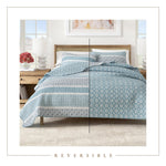 3-Piece Stripe Quilt - Kadi Collection Great Bay Home