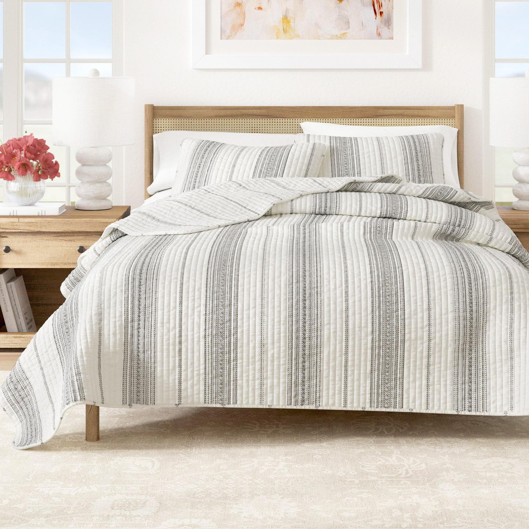 3-Piece Stripe Quilt - Wesley Collection Great Bay Home
