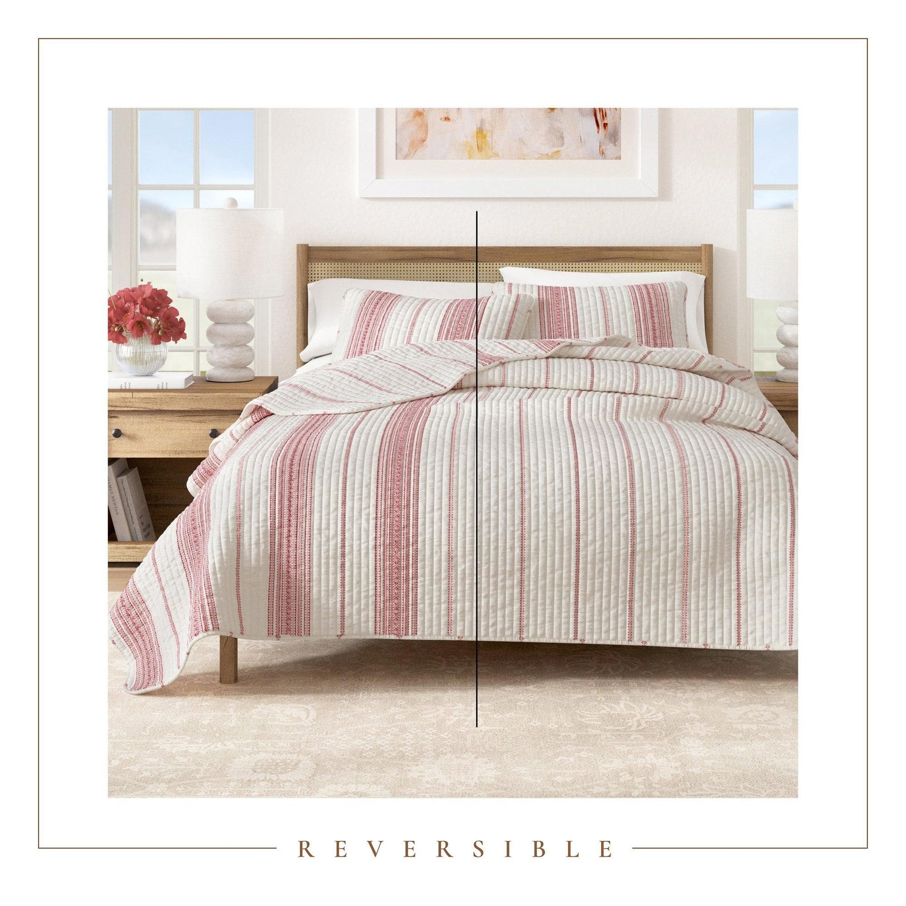 3-Piece Stripe Quilt - Wesley Collection Great Bay Home
