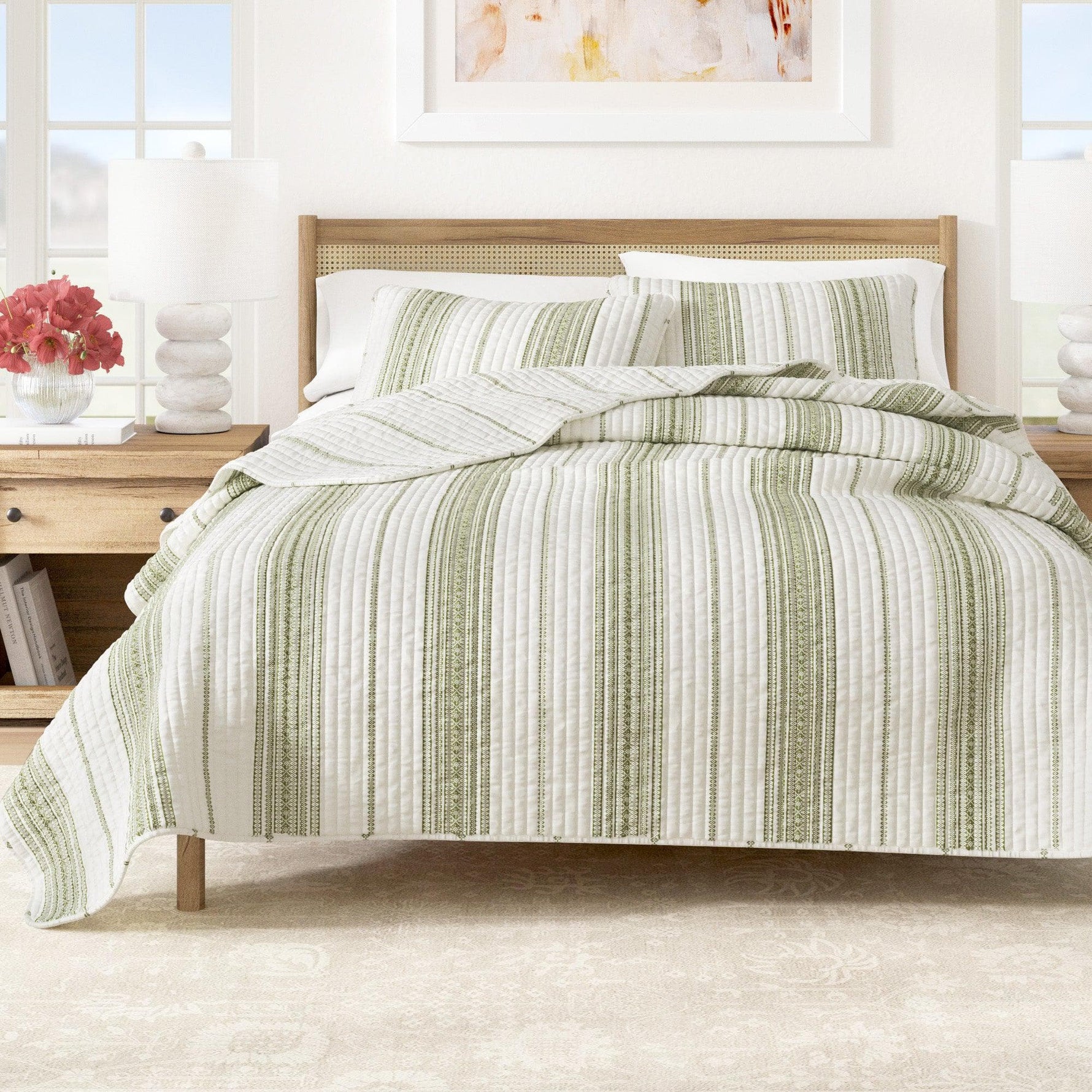 3-Piece Stripe Quilt - Wesley Collection Great Bay Home